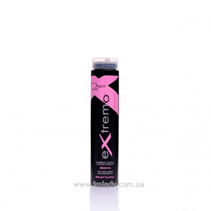 Аргановий зволожуючий шампунь для кучерявого волосся Extremo Dry & Crisp Shampoo 250 мл