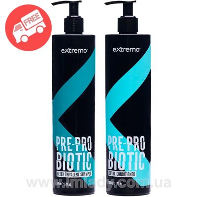 Набір детокс для жирної шкіри голови із пробіотиком Extremo Pre-Pro Biotic 500 мл