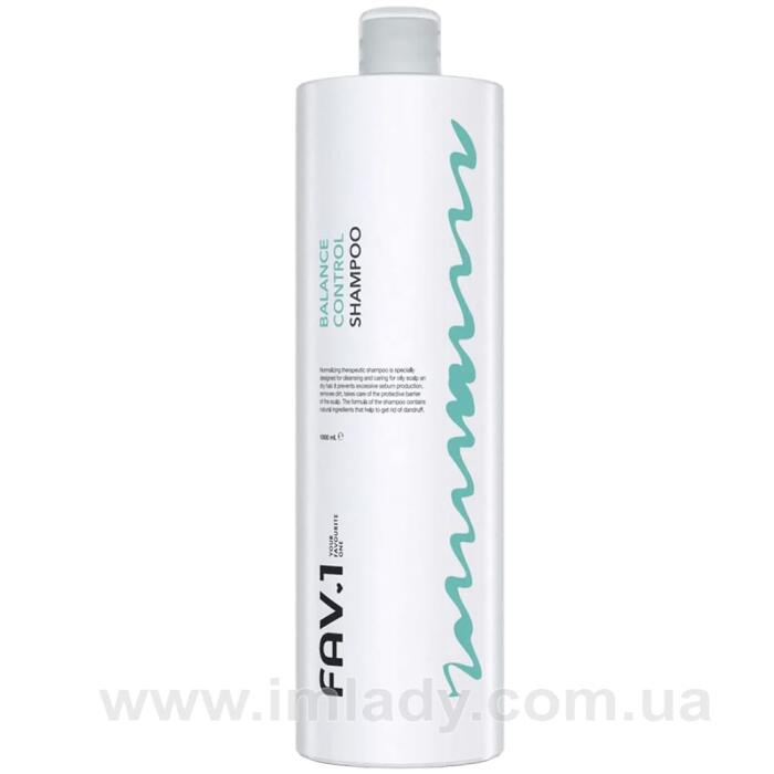 Нормалізуючий шампунь для жирної шкіри голови FAV.1 balance control shampoo 1000 мл