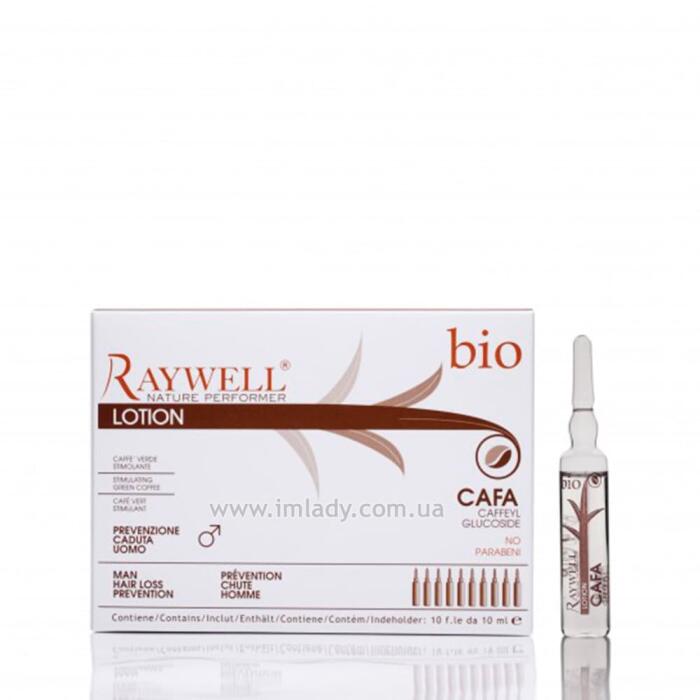 Ампули від випадіння волосся для чоловіків Raywell Bio Cafa Lotion 10 шт.